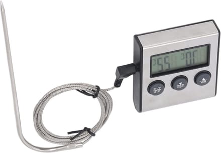 Digitale Vleesthermometer met Probe en Vooraf Ingestelde Temperatuur Timer voor Koken en Grillen in de Keuken
