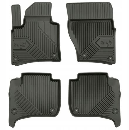 FROGUM 77 Automatten - Geschikt voor PORSCHE CAYENNE II (2010-2017) - TPE Rubber - Zwart