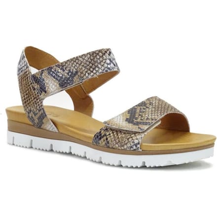 Aqa Snake Sandalen taupe Leer - Maat 40