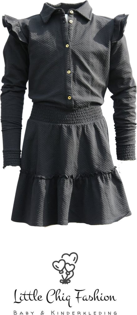 Funkle Girls Jurk zwart