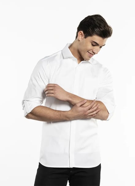 Men UFX White Overhemd - maat L -