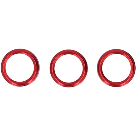 3 Stuks AC Schakelaarknop Ring Cover Trim Rode Middenconsole Interieur Accessoires Vervanging voor Mazda red