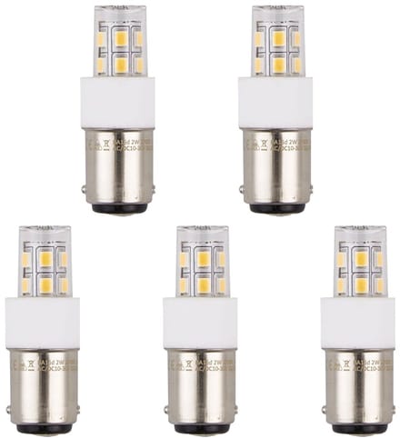 SPL Ba15d LED Lamp 2W - Neutraal Wit - 200lm - LED Buislamp T17 - 5 Stuks
