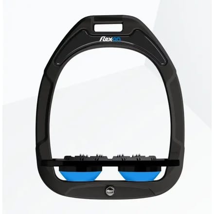 Platte Ultra Grip Stirrup Zwart/Zwart/Blauw Flex-On Green Composite