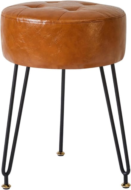 QIN® Kaptafel Stoel - Stoel - Kruk - Lichtbruin - 30cm x 30cm x 46cm