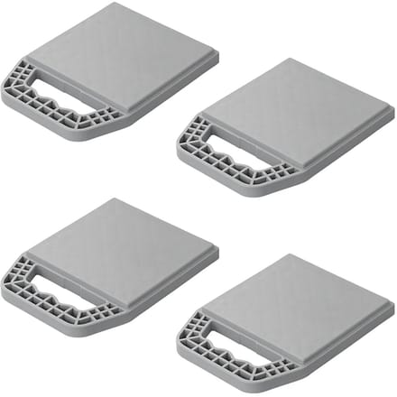ProPlus Onderlegplaten - Stapelbaar - Met Handvat - Onderlegplaat Caravan - Set van 4 Stuks - Grijs