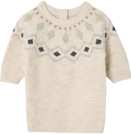 Vertbaudet Gebreide jacquard jurk baby
