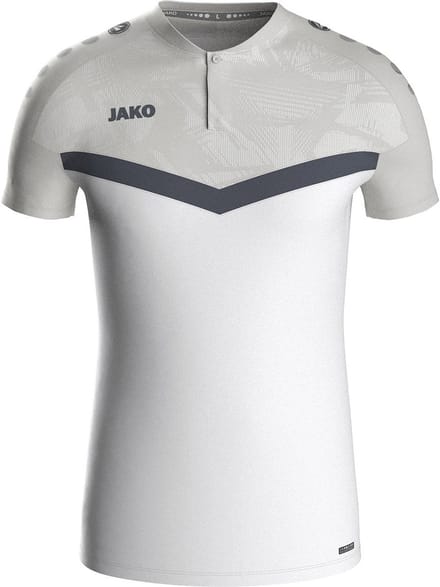 Jako Iconic Polo Heren - Wit / Zachtgrijs | Maat: 4XL