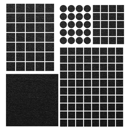 Techrebal-Tools - Filc Pads Set - Zelfklevend - 155 Stuks - Verschillende Maten