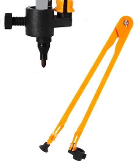 Groot Tekenkompas - Cirkel Teken Tool - Wiskunde Lesgeven - Sterke Zuignap Bevestiging - 45cm Lengte