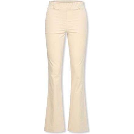 Flared/Bootcut Helena Hart 7559 Broek Flair Velvet Ecru