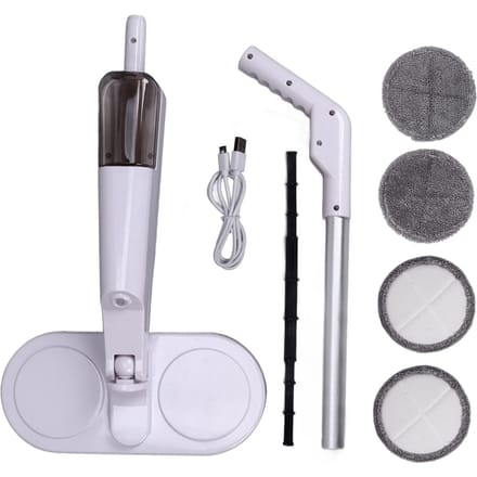 Elektrische Mop Nat Droog Multifunctioneel Draadloze Mop USB Opladen Elektrische Roterende Mop Vloerreiniger gray