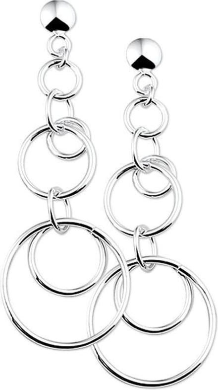 TFT Oorhangers Zilver Gerhodineerd Glanzend
