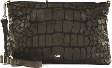 CAMPOMAGGI Leren Schoudertas Centaurus Pochette Grigio Antraciet