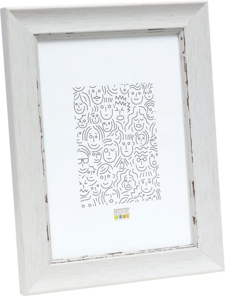 Deknudt Frames fotolijst S45WF1 - witte schilderstechniek - 20x25 cm