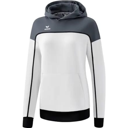 Erima Change Sweatshirt Met Capuchon Dames - Zwart / Slate Grey / Wit | Maat: 44