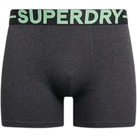 Superdry BOXER TRIPLE PACK Heren Onderbroek - Raven Black Marl