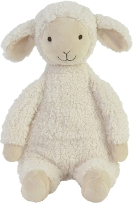 Happy Horse Lam Leo Knuffel 30cm - Wit - Baby knuffel