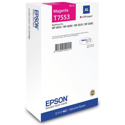 Epson T7553 inktcartridge magenta hoge capaciteit (origineel)