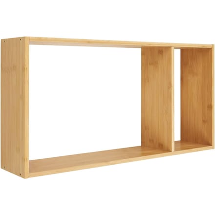 Ember Wandplank - Naturel, Bamboe, 70x15x35,5 cm