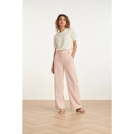 Smashed Lemon Gebreide Top Met Hartjesprint En Pailletten | Off White maat XL