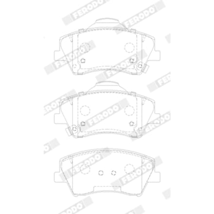 Remblokset FERODO FDB5205, voor
