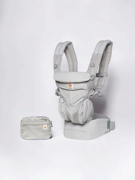 Ergobaby - Omni 360 - Cool Air Mesh Draagzak Baby - Licht Grijs
