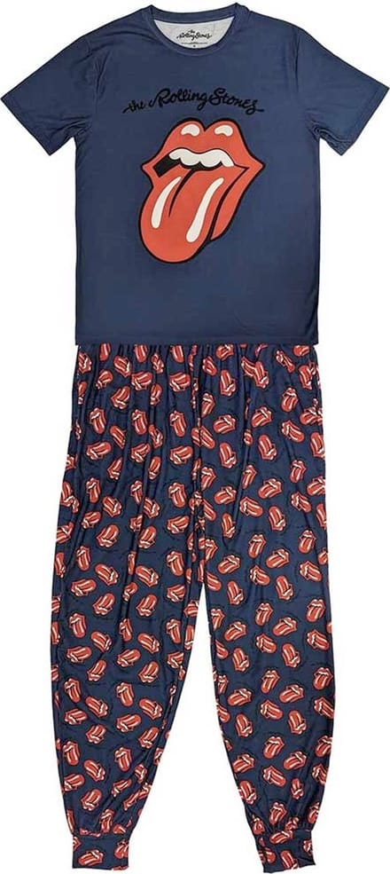 The Rolling Stones - Classic Tongue Pyjama - S - Blauw