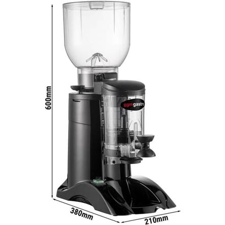 GGM Gastro Kaffeemühle - 2kg - 77dB - Mit Dosierer - Schwarz Zwart