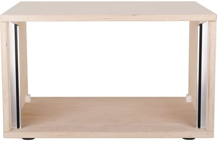 MUSIC STORE Studiorack 6HE berk MP bouwpakket, unlackiert, recht - Studio racks