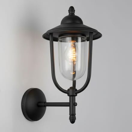 KS Verlichting - Picardy wandlamp - zwart - messing - stallamp - landelijk - E27