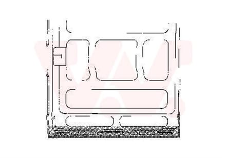 Van Wezel - PLAATWERKPANELEN AUTODEUR VOOR VW TRANSPORTER T3 1979-1992 DUR570965VWAN