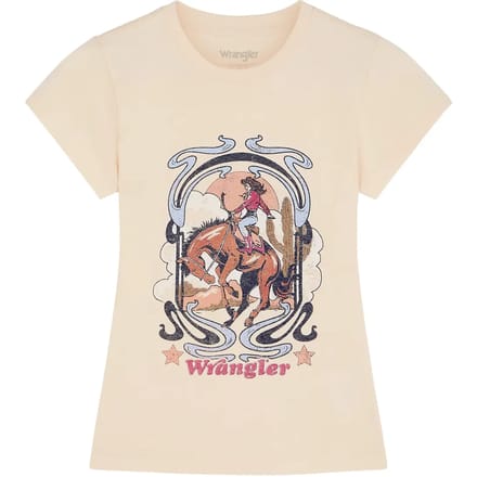 Dames-T-shirt met smalle band Wrangler Egret