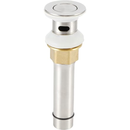 Bonde de lavabo en acier inoxydable 304 Cuisine Salle de bain Bouchon d'évacuation Accessoires(Bonde à clapet Type B 304 avec trou white