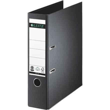 LEITZ® ordner 1007/1008, A4, rugbreedte 80 mm,  per stuk, zwart