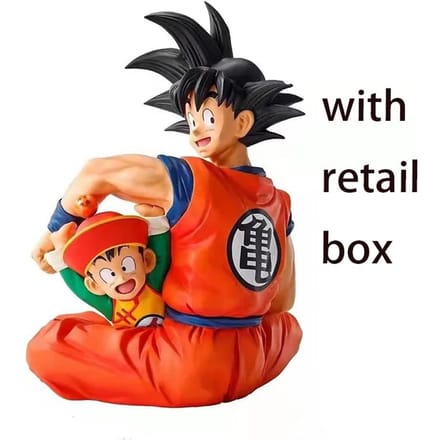 Amine Dragon ball Son Goku & Baby Gohan Actiefiguur Speelgoed with box black