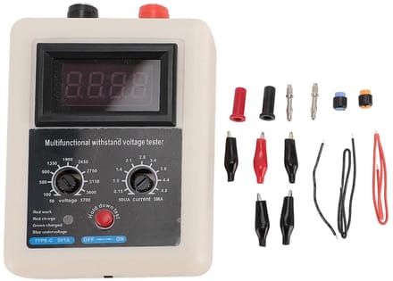 Spanningstester - Component Tester - Componenten Testen - Instelbaar 3700V - Digitaal Display - Blauw Licht