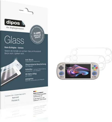 dipos – 2x Matte Pantserfolie geschikt voor Retroid Pocket 6 | 9H Screenprotector