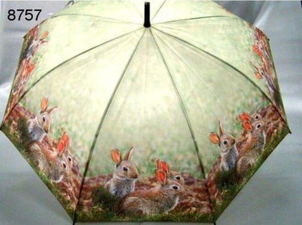 Geharo Paraplu konijnen - lengte 84 cm - diameter 106 cm