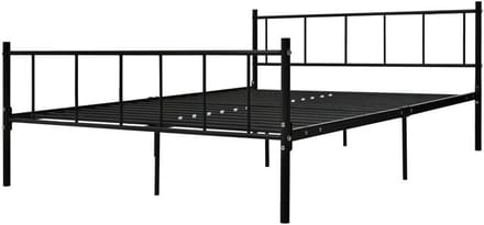Bedframe Metaal - Sledebed Frame - Slaapkamer Inrichten - Solide Constructie - 180x200 cm - Zwart