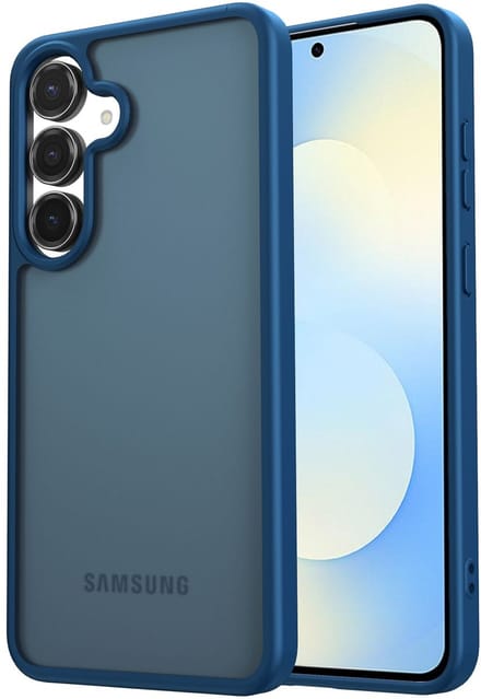 Hoesje Geschikt voor Samsung Galaxy S25 FE - Matte Back Cover - Blauw