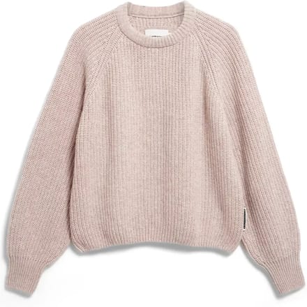 Loose fit pullover van wolmix model 'RIB KNIT'