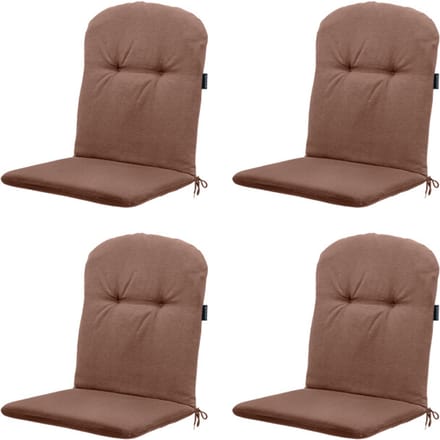 Madison kuipstoelkussen hoge rug panama - 96x45x3,5cm set van 4