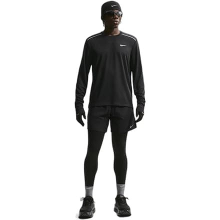 Nike Miler Dri-fit Heren Training T-shirt If2086-010 - Kleur Zwart-multicolour - Maat M
