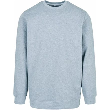 Basic Crewneck Sweater met ronde hals Heather Grey - S