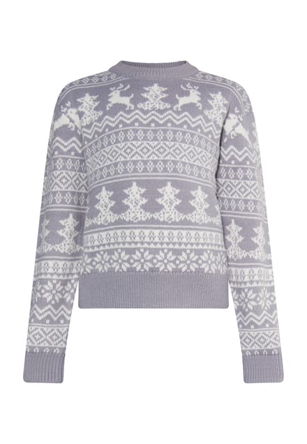 Mo Jumper jongens (kinderen) grijs wit