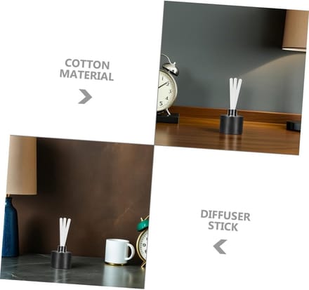 10 Stuks Essentiële Olie Diffuser Navullingen voor Auto - Reed Diffuser Sticks en Vernevelaar met Katoenen Componenten voor Reizen