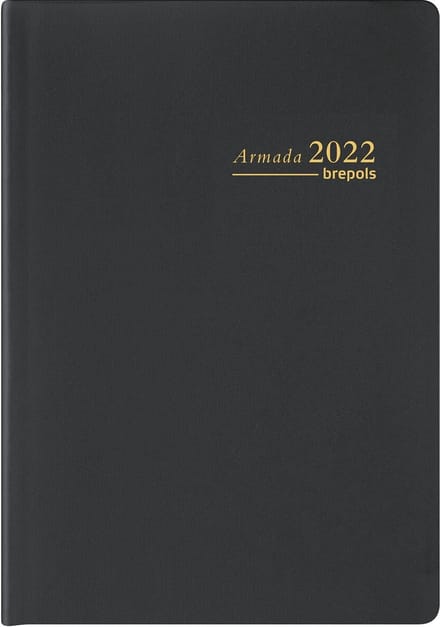 Brepols Armada 2025 Agenda - ZAK FORMAAT - 6.5 x 10.5 cm - Zwart
