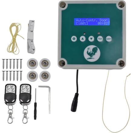 IP44 Automatische Kippenhok Deur Controller Timer Lichtsensor Afstandsbediening Kippenhok Deur blue