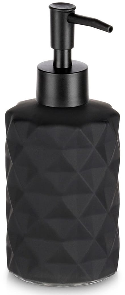 Zeepdispenser Glas Zwart 330 ml - Zeeppompje